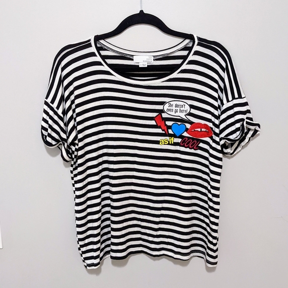 Ten Sixty Sherman 90s/00s style patch striped tee - Picture 2 of 7